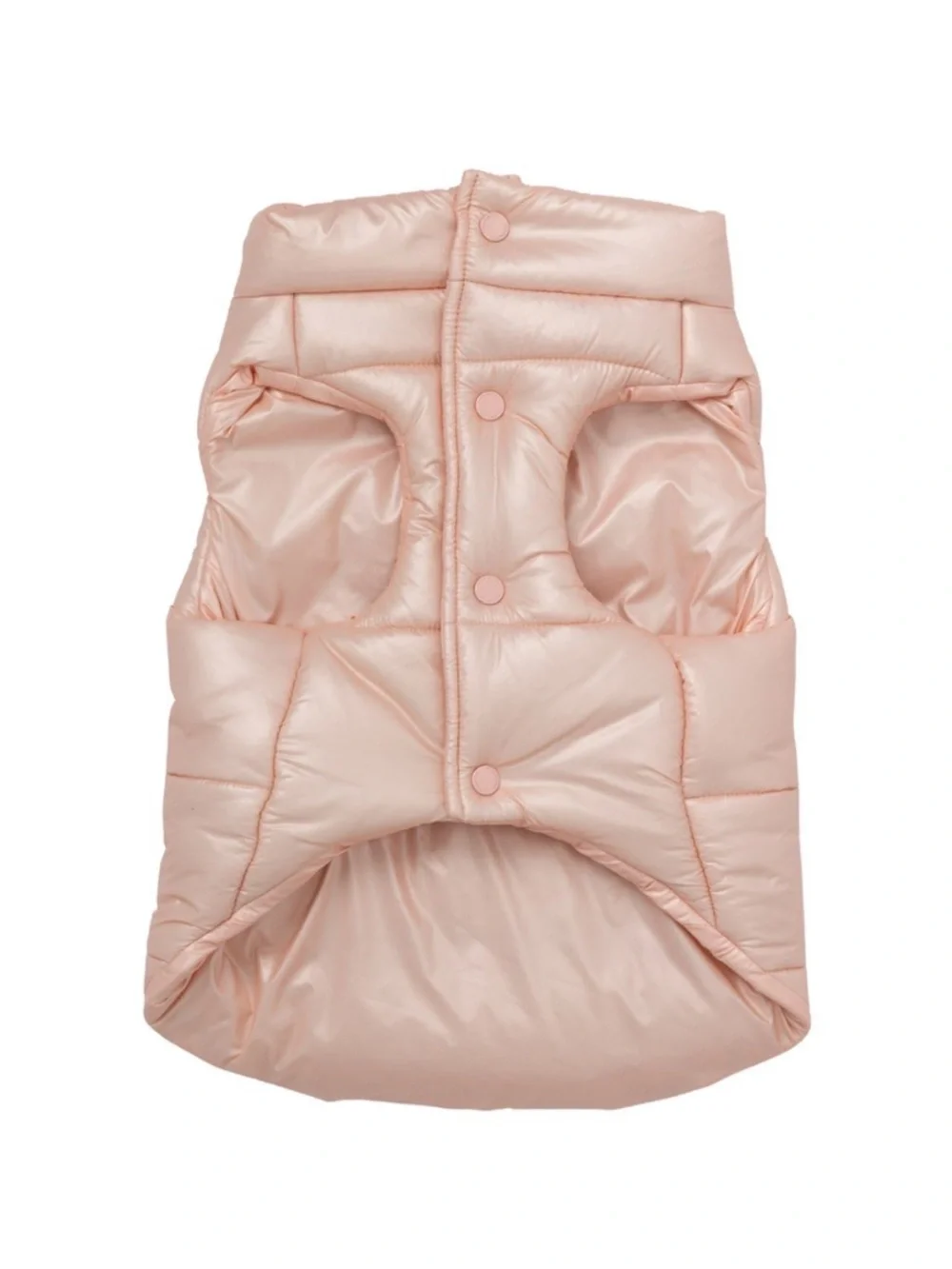 Maxbone Arabella Pink Metallic Dog Puffer Vest Size M